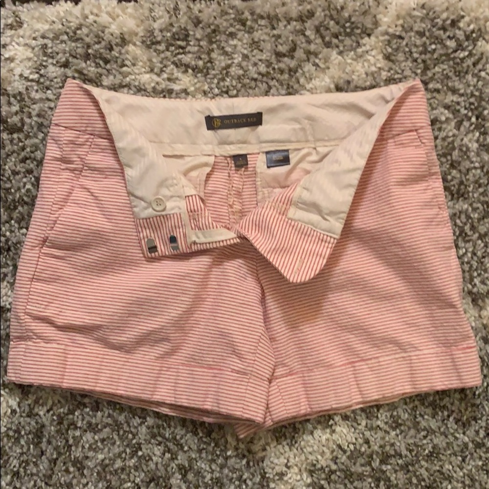 Outback Red - Red and white striped shorts size 4 - Picture 2 of 7